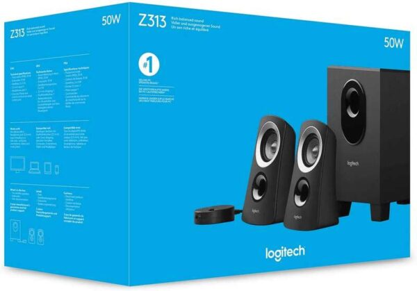 Logitech Z313 Sistema de Altavoces 2.1 50W - Subwoofer 15W - Entrada Jack 3.5mm - Color Negro - Imagen 5