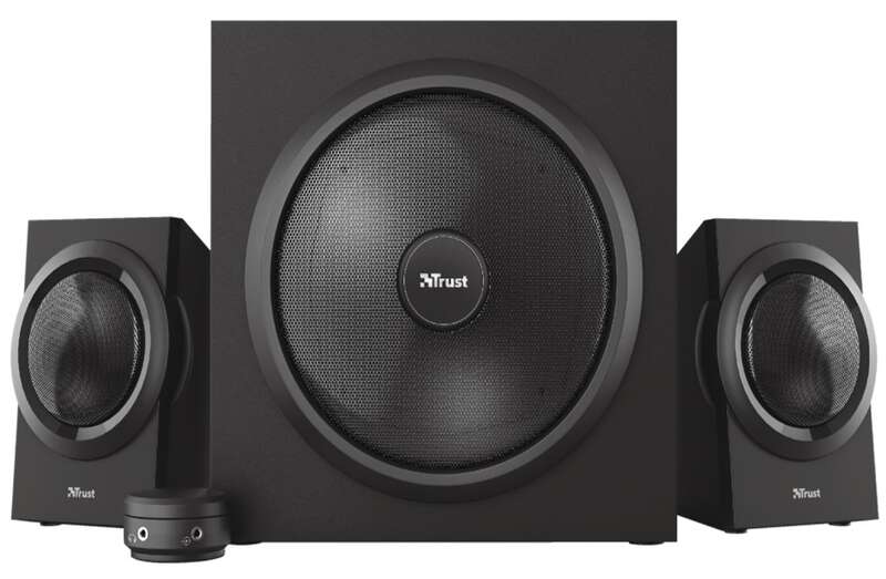 104919_1 Trust Yuri Sistema de Altavoces 2.1 120W - Subwoofer 30W - Control de Bajos - Cable de 1.50m - Color Negro - Imagen 1