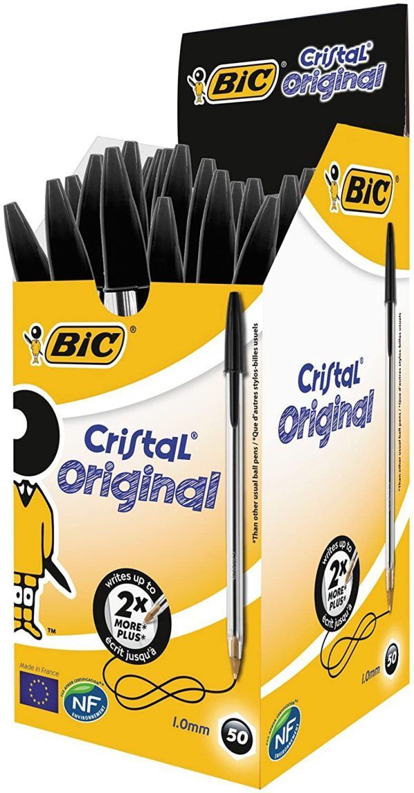 Bic Cristal Original Punta Redonda de 1mm - Negro - Imagen 3