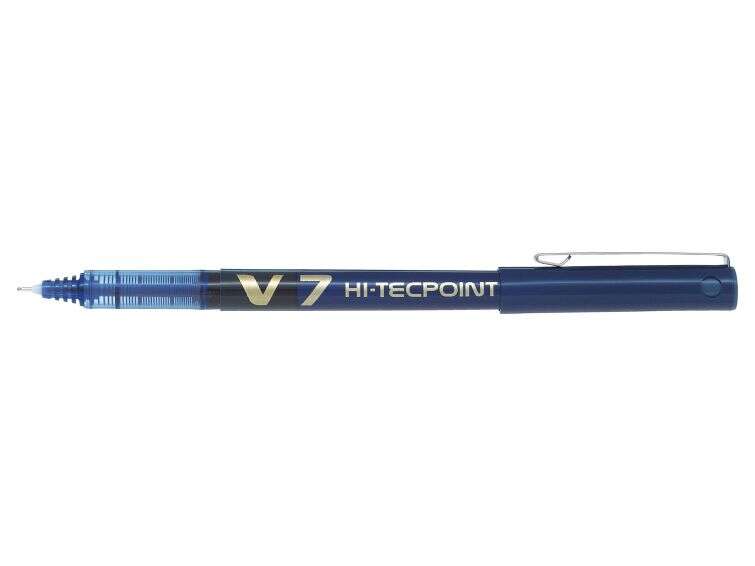 106637_1 Pilot Boligrafo de Tinta Liquida V7 HI-Tecpoint Rollerball - Punta Fina de Aguja 0.7mm - Trazo 0.5mm - Color Azul - Imagen 1