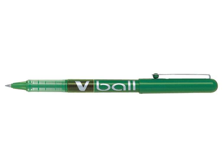 106692_1 Pilot Boligrafo de Tinta Liquida V Ball 07 Rollerball - Punta de Bola Redonda 0.7mm - Trazo 0.5mm - Color Verde - Imagen 1