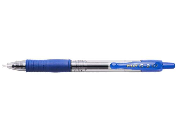 106697_1 Pilot Boligrafo de Gel G2 Rollerball Retractil - Recargable - Punta de Bola Redonda 0.7mm - Trazo 0.32mm - Grip Ergonomico - Color Azul - Imagen 1