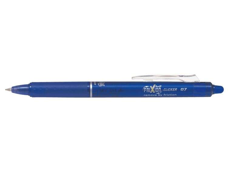 106742_1 Pilot Frixion Clicker Boligrafo de Gel Borrable Retractil - Punta de Bola 0.7mm - Trazo 0.4mm - Grip Ergonomico - Color Azul - Imagen 1