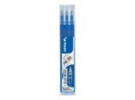 Pilot Pack de 3 Recambios para Frixion Ball / Frixion Clicker - Tinta Gel Borrable - Punta de Bola 0.7mm - Trazo 0.4mm - Color Azul