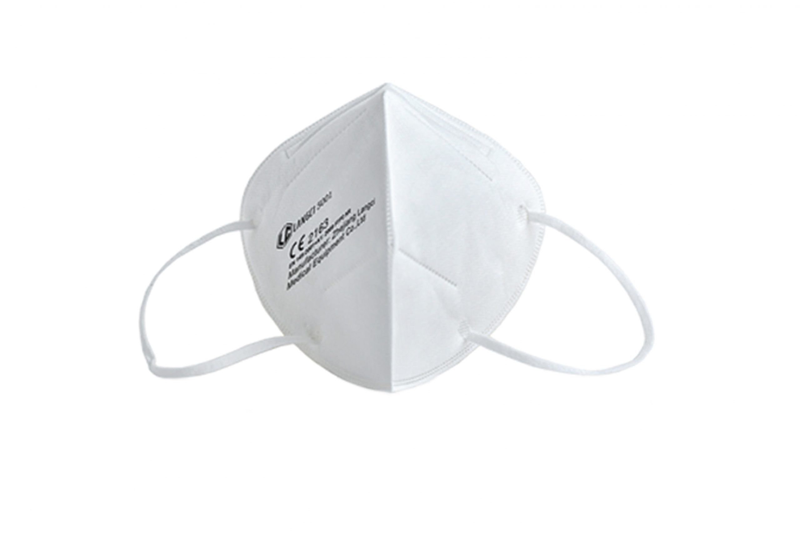 107232_1 Langci Mascarilla FFP2, Clip Nasal Ajustable, Homologadas CE 2163, Normativa UNE-EN 149:2001+A1:2009 FFP2 NR, Color Blanco - Imagen 1