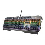 Teclado Mecánico Gaming USB GXT 877 Scarr - 11 Teclas Multimedia - Teclas con Tecnología N-Key Rellover/Antighosting - 8 Teclas Gaming - Placa Iluminación LED - Cable 180 cm