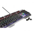 Teclado Mecánico Gaming USB GXT 877 Scarr - 11 Teclas Multimedia - Teclas con Tecnología N-Key Rellover/Antighosting - 8 Teclas Gaming - Placa Iluminación LED - Cable 180 cm - Imagen 3