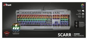 Teclado Mecánico Gaming USB GXT 877 Scarr - 11 Teclas Multimedia - Teclas con Tecnología N-Key Rellover/Antighosting - 8 Teclas Gaming - Placa Iluminación LED - Cable 180 cm - Imagen 4