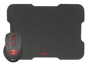 Combo Ratón USB Gaming 3000dpi - Botón selección de velocidad - 6 Botones + Alfombrilla de Ratón - Base Antideslizante - 220x300 mm - Negra - Imagen 2