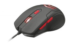 Combo Ratón USB Gaming 3000dpi - Botón selección de velocidad - 6 Botones + Alfombrilla de Ratón - Base Antideslizante - 220x300 mm - Negra - Imagen 3