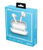 Trust Nika Auriculares Bluetooth 5.0 - TWS - Controles Tactiles - Autonomia hasta 16h - Estuche de Carga - Color Blanco - Imagen 5