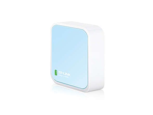 107922_1 TP-Link Router inalambrico Nano N 300Mbps - 1 EP ETH - 1 EP Micro USB -Antena Interna - Color Blanco/Azul - Imagen 1