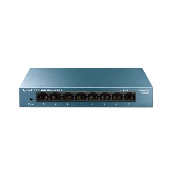 107947_1 Tp-link Switch Sobremesa 8 Puertos 10/100/1000Mbps - Carcasa de Metal - Tecnologia Verde - Plug & Play - Color Gris - Imagen 1