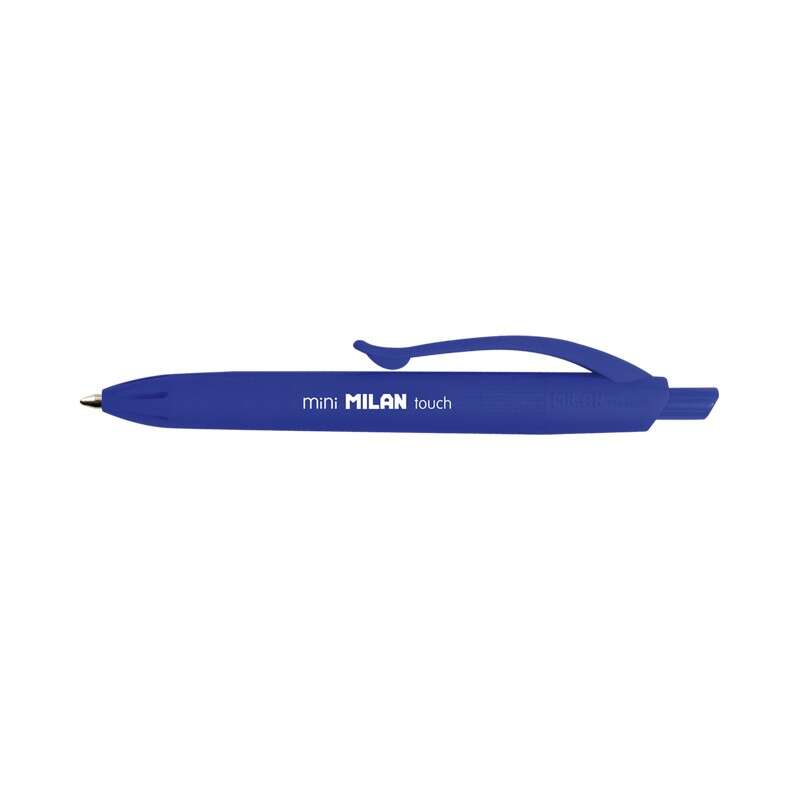 108337_1 Milan P1 Touch Mini Boligrafo de Bola Retractil - Punta Redonda 1mm - Tinta con Base de Aceite - Escritura Suave - Color Azul - Imagen 1
