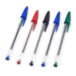 Bic Cristal Original Pack de 5 Boligrafos de Bola - Punta Redonda de 1.0mm - Trazo 0.4mm - Tinta con Base de Aceite - Colores Surtidos - Imagen 2