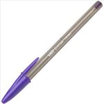 Bic Cristal Fun Boligrafo de Bola - Punta Gruesa de 1.6mm - Tinta con Base de Aceite - Color Morado - Imagen 2