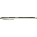 Bic Cristal Shine Boligrafo de Bola - Punta Media de 1.0mm - Tinta con Base de Aceite - Elegante Cuerpo Plateado - Color Negro