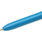 Bic 4 Colours Original Boligrafo de Bola Retractil - Punta Media de 1.0 mm - Tinta con Base de Aceite - Cuerpo Azul/Blanco - 4 Colores - Imagen 3