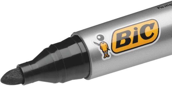 Bic Marking 2000 Ecolutions Rotulador Permanente - Tinta con Base de Alcohol - Ecologico - Secado Rapido - Color Rojo - Imagen 2