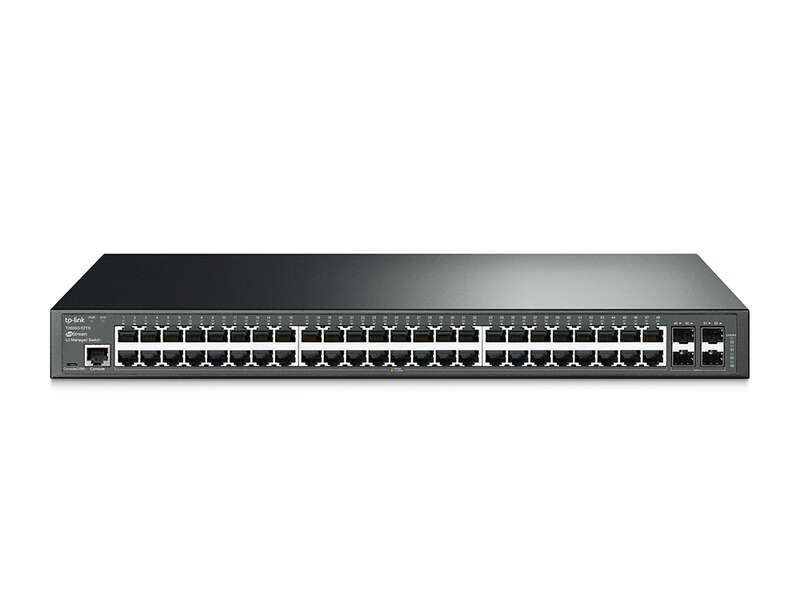 109687_1 TP-Link Switch JetStream Gestionable Gigabit L2 - 48 Puertos con 4 Ranuras SFP - Imagen 1