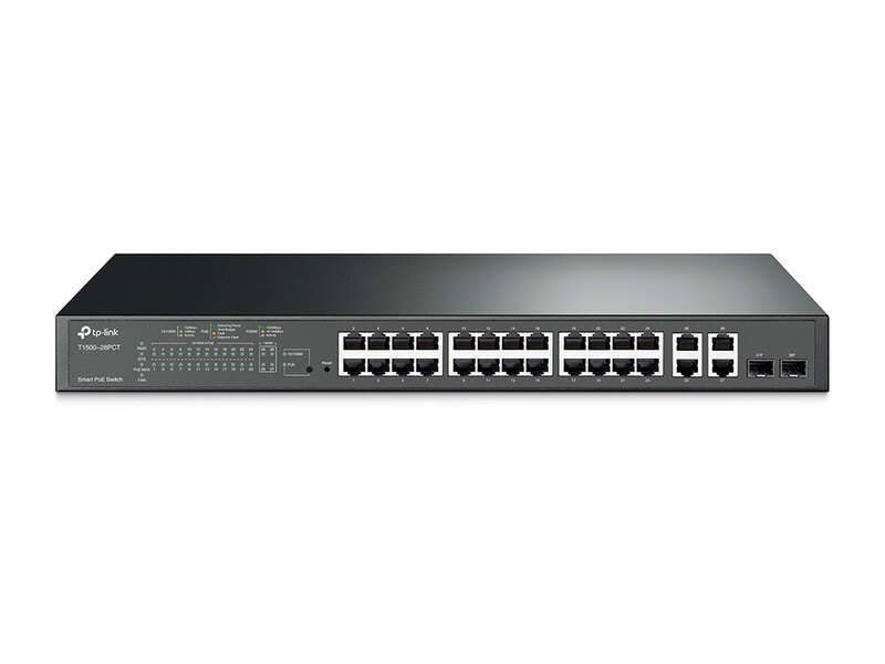 109812_1 TP-Link JetStream Switch Smart PoE+ - 24 Puertos 10/100Mbps y 4 Puertos Gigabit - Imagen 1