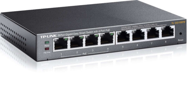 TP-Link Switch Easy Smart de 8 Puertos Gigabit - 4 Puertos PoE - Imagen 2