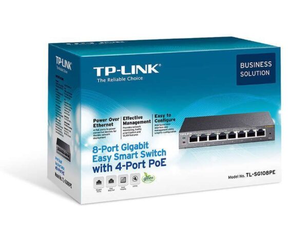 TP-Link Switch Easy Smart de 8 Puertos Gigabit - 4 Puertos PoE - Imagen 5