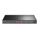 TP-Link Switch 24 Puertos 10/100Mbps + 2 Puertos Gigabit PoE+ - No Gestionable - Modo Aislamiento / Prioridad - Plug & Play