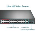 TP-Link Switch 24 Puertos 10/100Mbps + 2 Puertos Gigabit PoE+ - No Gestionable - Modo Aislamiento / Prioridad - Plug & Play - Imagen 5