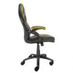 Talius Silla Gaming Cobra - Reposabrazos Fijos - Inclinación Ajustable 3º/18º - Mecanismo Butterfly - Ruedas de Nylon - Pistón de Gas Clase 4 - Base Aluminio - Peso Max. 130kg - Color Negro/Amarillo - Imagen 2