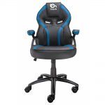 Talius Silla Gaming Cobra - Reposabrazos Fijos - Inclinación Ajustable 3º/18º - Mecanismo Butterfly - Ruedas de Nylon - Pistón de Gas Clase 4 - Base Aluminio - Peso Max. 130kg - Color Negro/Azul