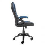 Talius Silla Gaming Cobra - Reposabrazos Fijos - Inclinación Ajustable 3º/18º - Mecanismo Butterfly - Ruedas de Nylon - Pistón de Gas Clase 4 - Base Aluminio - Peso Max. 130kg - Color Negro/Azul - Imagen 2