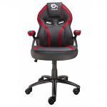 Talius Silla Gaming Cobra - Reposabrazos Fijos - Inclinacion Ajustable 3º/18º - Mecanismo Butterfly - Ruedas de Nylon - Piston de Gas Clase 4 - Base Aluminio - Peso Max. 130kg - Color Negro/Rojo