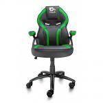 Talius Silla Gaming Cobra - Reposabrazos Fijos - Inclinación Ajustable 3º/18º - Mecanismo Butterfly - Ruedas de Nylon - Pistón de Gas Clase 4 - Base Aluminio - Peso Max. 130kg - Color Negro/Verde