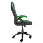 Talius Silla Gaming Cobra - Reposabrazos Fijos - Inclinación Ajustable 3º/18º - Mecanismo Butterfly - Ruedas de Nylon - Pistón de Gas Clase 4 - Base Aluminio - Peso Max. 130kg - Color Negro/Verde - Imagen 2