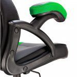 Talius Silla Gaming Cobra - Reposabrazos Fijos - Inclinación Ajustable 3º/18º - Mecanismo Butterfly - Ruedas de Nylon - Pistón de Gas Clase 4 - Base Aluminio - Peso Max. 130kg - Color Negro/Verde - Imagen 3
