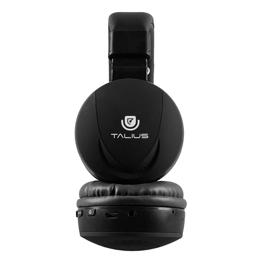 110627_1 Talius HPH-5006BT Auriculares Bluetooth con Micrófono - Sintonizador FM - Micro SD - Autonomía 4h - Color Negro - Imagen 1