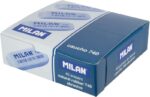 Milan 740G Goma de Borrar Abrasiva Biselada - Flexible - Miga de Pan - Caucho - Color Gris - Imagen 2