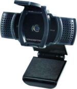 Conceptronic Webcam 2K Super HD USB 2.0 - Micrófono Integrado - Enfoque Automático - Cubierta de Privacidad - Cable de 1.50m - Color Negro - Imagen 2