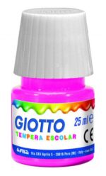 Giotto Tempera Pack de 6 Botes de 25 ml. + Pincel - Base Agua - Excelente Cobertura - Colores Surtidos - Imagen 3