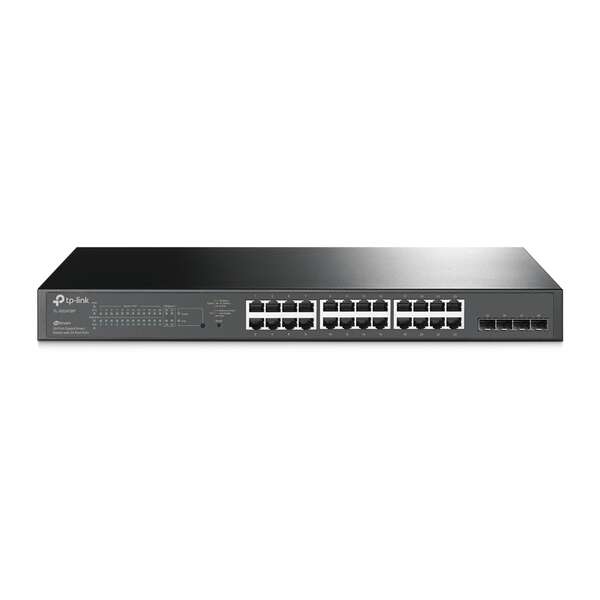 113667_1 TP-Link Omada Switch Smart Gigabit JetStream - 24 Puertos PoE+ - 4 Ranuras SFP - Montaje en Rack - Imagen 1
