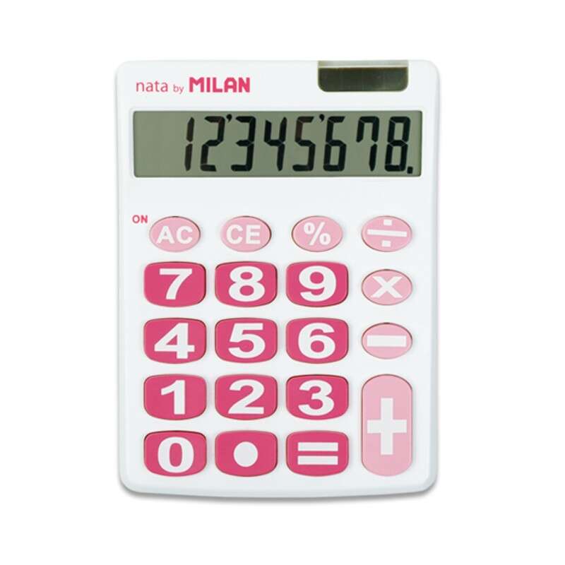 114207_2 Milan Calculadora de Sobremesa 8 Digitos - Teclas Grandes - Apagado Automatico - Imagen 1