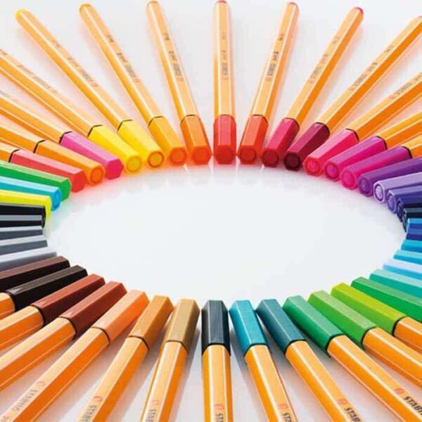 Stabilo Point 88 Pack de 25 Rotuladores de Punta Fina de Fibra - Trazo de 0.4 mm - Tinta con Base de Agua - Colores Surtidos - Imagen 3