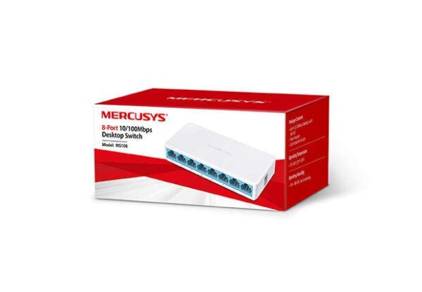 Mercusys MS108 Switch 8 Puertos RJ45 10/100 Mbps - Imagen 2
