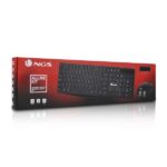 NGS Allure Pack Inalambrico USB Teclado Multimedia + Raton 1200dpi 3 Botones - Uso Ambidiestro - Color Negro - Imagen 5