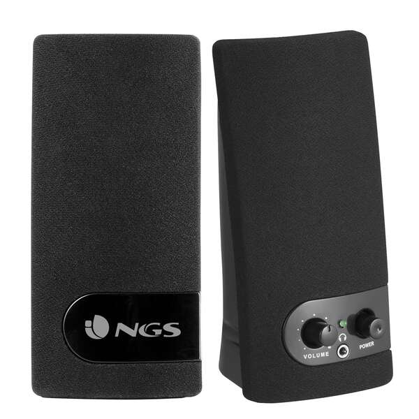 118052_1 NGS SoundBass 150 Altavoces 2.0 USB 4W - Entrada Jack 3.5mm - Controles en Altavoz - Color Negro - Imagen 1