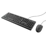 Trust TKM250 Pack USB Teclado 104 Teclas + Raton 3 Botones - Teclas Silenciosas - Resistente a Vertidos - Uso Ambidiestro - Cable de 1.80m - Color Negro - Imagen 2