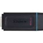 Memoria USB 64GB - USB 3.2 Gen 1 - Con Tapa - Enganche para Llavero - Color Negro (Pendrive) - Imagen 2