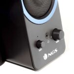 NGS GSX-200 Altavoces USB 2.0 20W - Supergraves - Conexion Jack 3.5mm - Controles en Altavoz - Color Negro/Azul - Imagen 4