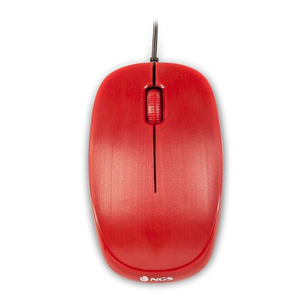 119537_1 NGS Flame Raton USB 1000dpi - 3 Botones - Uso Ambidiestro - Color Rojo - Imagen 1